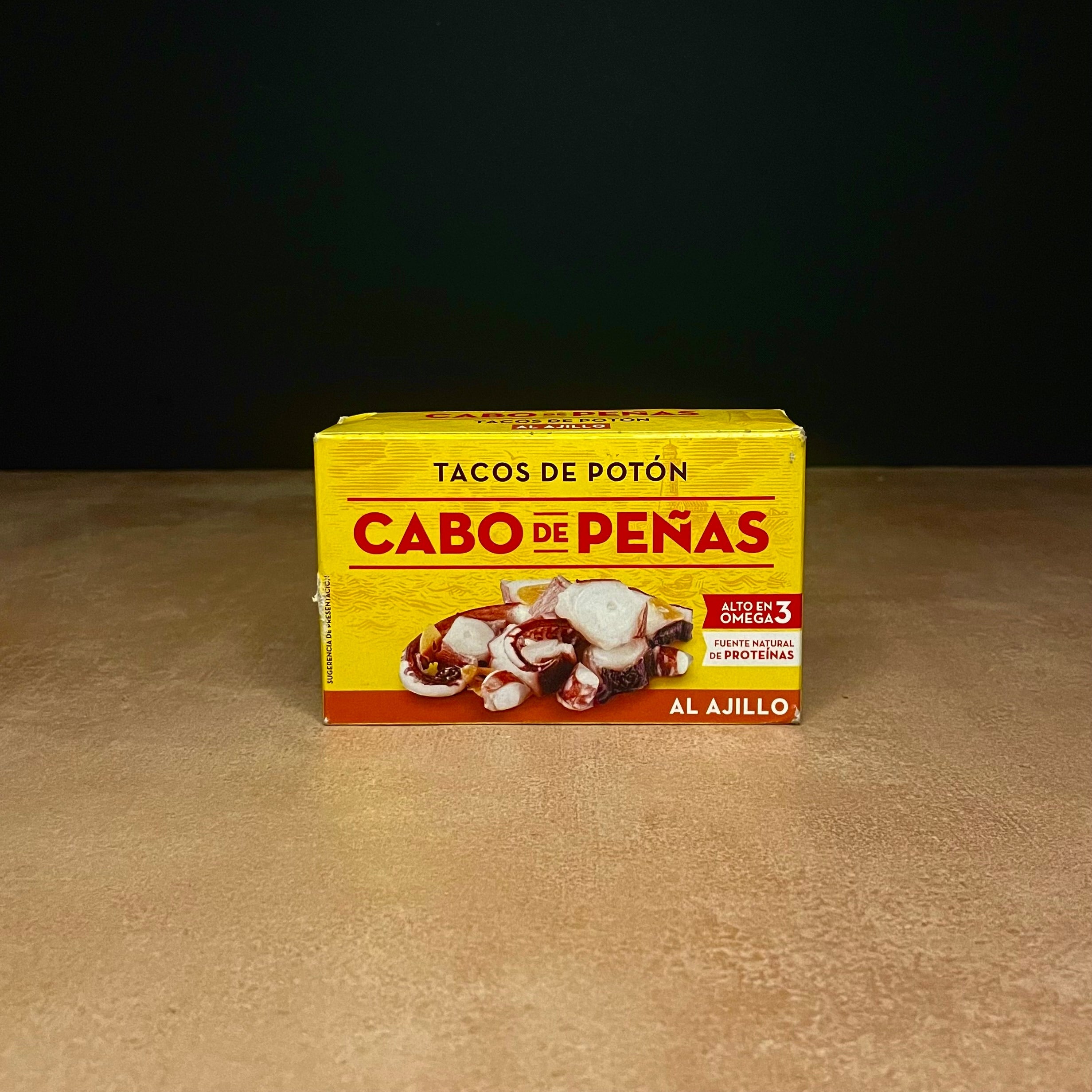 Cabo de Peñas squid in garlic sauce, 111g tin